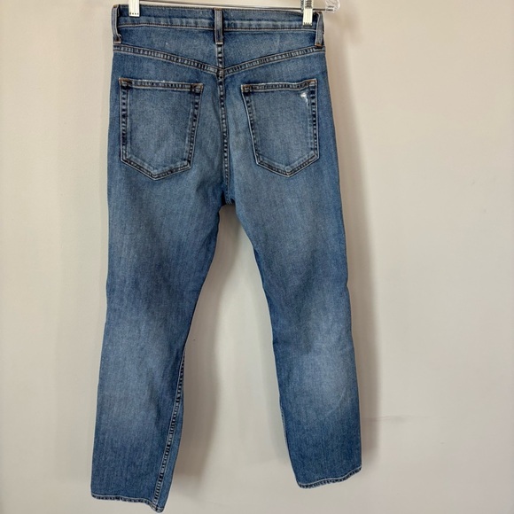 Ramy Brook Straight Leg High Rise Distressed Jeans Size 28 - Picture 2 of 10